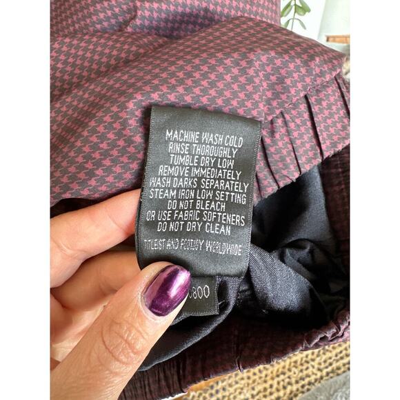 FootJoy Men's DryJoys 1/4 Zip Red/Black Houndstooth Jacket, Size L, Like New - Picture 4 of 6